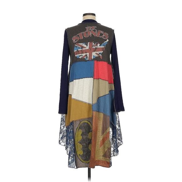 Styles Ever After Kim Vintage Original Designs Rollings Stones Union Jack Duster - Picture 1 of 11